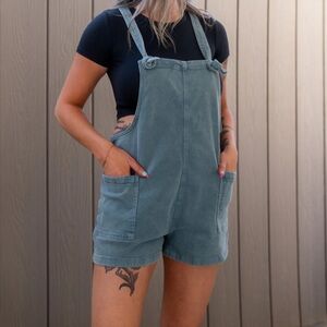 Washed Knot Strap Zenana Romper - washed teal